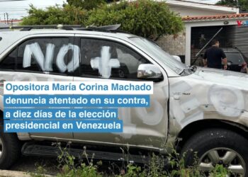 Video: Líder opositora de Venezuela, María Corina Machado, denuncia atentado en su contra a diez días de la elección presidencial