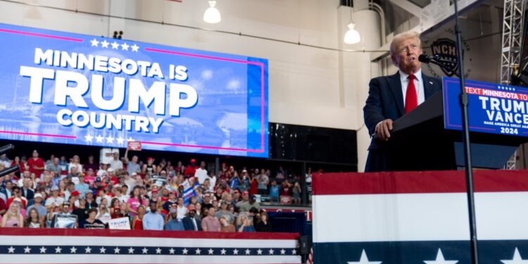 Trump y Vance hacen campaña en Minnesota, un estado tradicionalmente demócrata