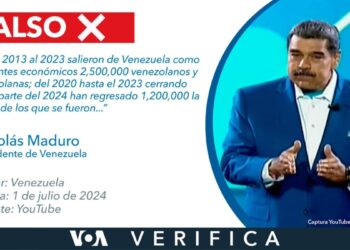 El discurso falso del presidente Nicolás Maduro sobre las cifras de migración sobre Venezuela