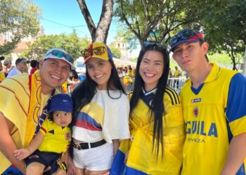 Una marea colombiana se apodera de California para animar a su selección en Copa América