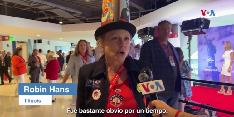 Robin Hans, delegada republicana por Illinois, se siente inspirada por la historia personal de J.D. Vance