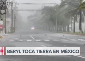 Beryl toca tierra en México