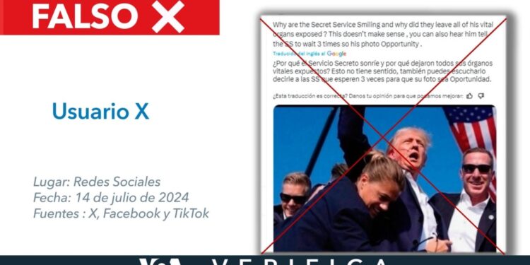 No, agentes del Servicio Secreto de EEUU no sonríen tras proteger al expresidente Donald Trump en Pensilvania