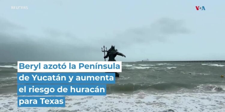 Así fue el paso de Beryl por la Península de Yucatán en México
