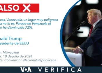 Falso que en Venezuela se haya reducido el crimen en 72 % como dijo Trump en su discurso