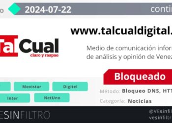 Al menos 10 sitios web han sido bloqueados en Venezuela desde que inició la campaña electoral