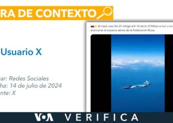 El video de un caza ruso Su-27 interceptando un F-15 de la OTAN no fue grabado en 2024