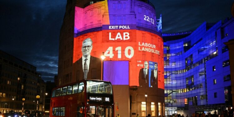 Laboristas británicos se perfilan como ganadores por amplio margen en sondeos a pie de urna