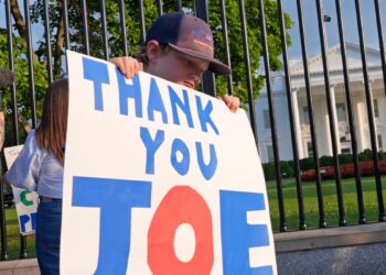 En Fotos | Estadounidenses salieron a dar apoyo a Joe Biden