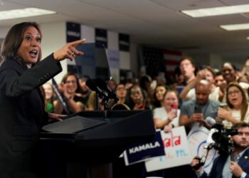 Kamala Harris, la primera mujer vicepresidenta de EEUU, despierta el entusiasmo de las filas demócratas luego de semanas de incertidumbre.