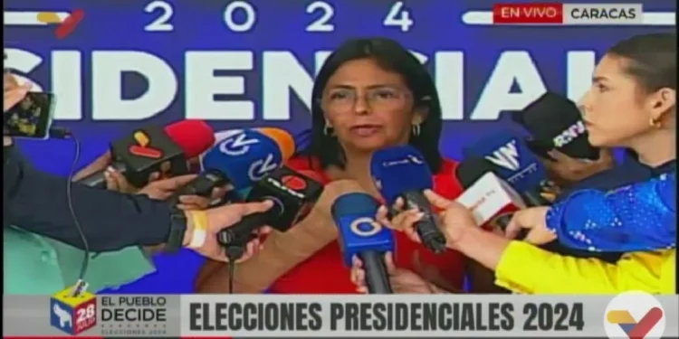 Vicepresidenta Ejecutiva afirma que el CNE dará los resultados y aquí se impondrá la legalidad
