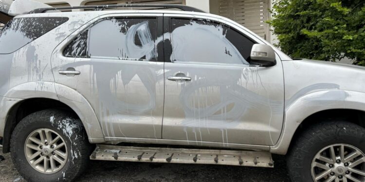 Cortan frenos del vehículo de Machado. Bloquean web de una ONG.