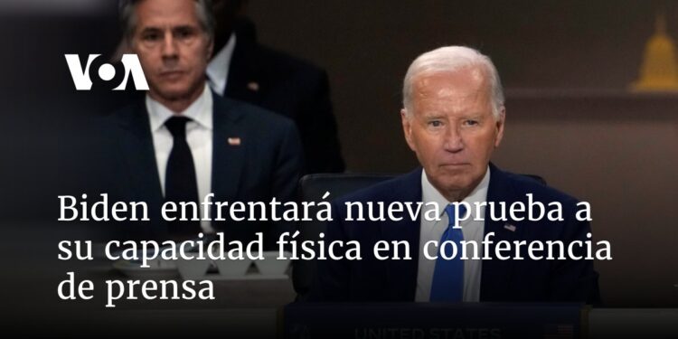 Biden enfrentará nueva prueba a su capacidad física en conferencia de prensa