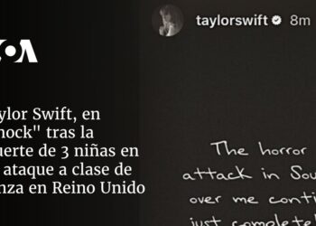 Taylor Swift en «shock» tras muerte de 3 niñas en un ataque a clase de danza en Reino Unido