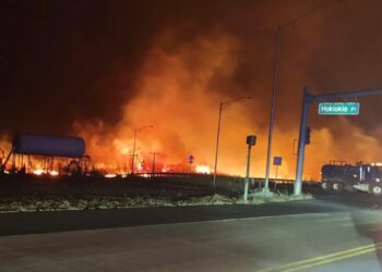Los bomberos hicieron progreso y recibieron ayuda del tiempo en su lucha contra los incendios forestales en una amplia extensión de terreno.