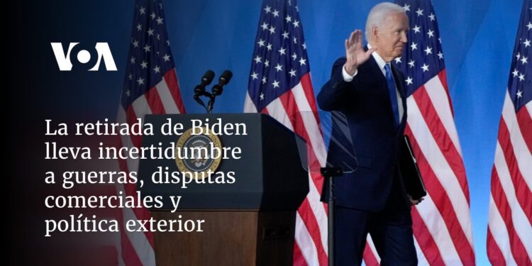 La retirada de Biden lleva incertidumbre a guerras, disputas comerciales y política exterior