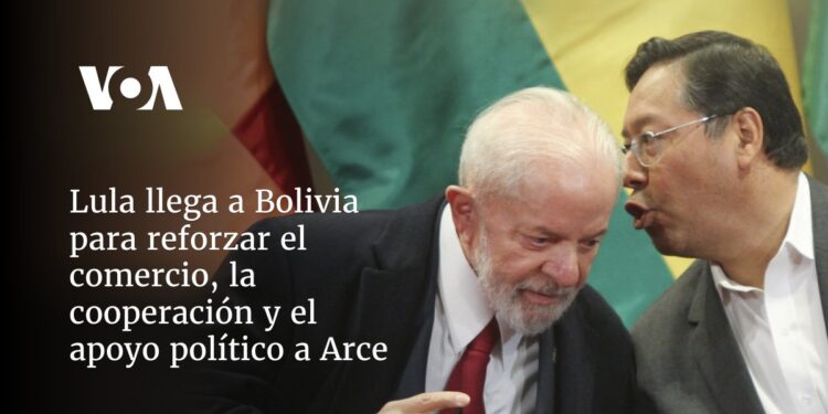 Lula llega a Bolivia para reforzar el comercio, la cooperación y el apoyo político a Arce