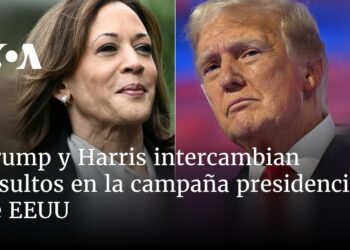 Trump y Harris intercambian insultos en la campaña presidencial de EEUU
