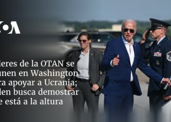 Líderes de la OTAN se reúnen en Washington para apoyar a Ucrania; Biden busca demostrar que está a la altura