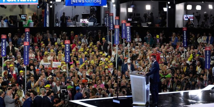 Vance se presenta como compañero de fórmula de Trump en la convención republicana