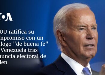 EEUU ratifica su compromiso con un diálogo «de buena fe» en Venezuela tras renuncia electoral de Biden