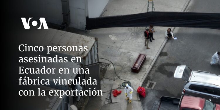 Cinco personas asesinadas en Ecuador en una fábrica vinculada con la exportación