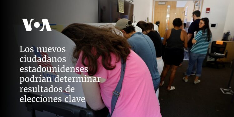 Los nuevos ciudadanos estadounidenses podrían determinar resultados de elecciones clave