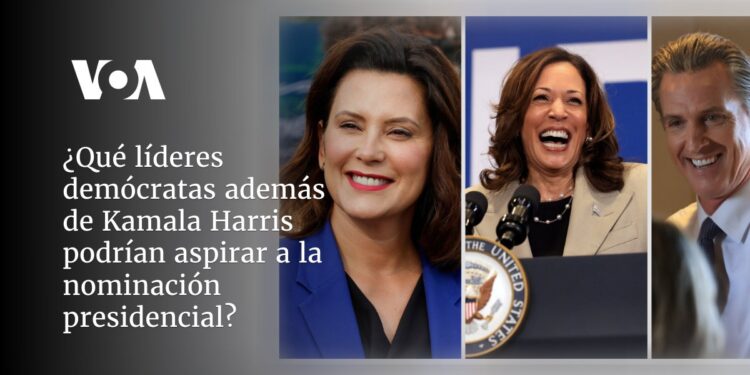 ¿Qué líderes demócratas además de Kamala Harris podrían aspirar a la nominación presidencial?