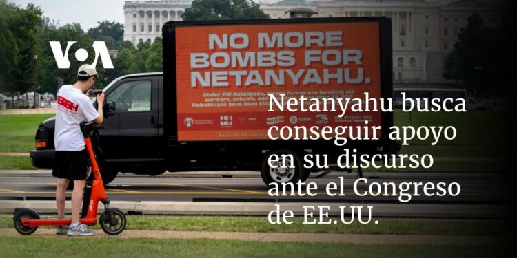 Netanyahu busca conseguir apoyo en su discurso ante el Congreso de EEUU