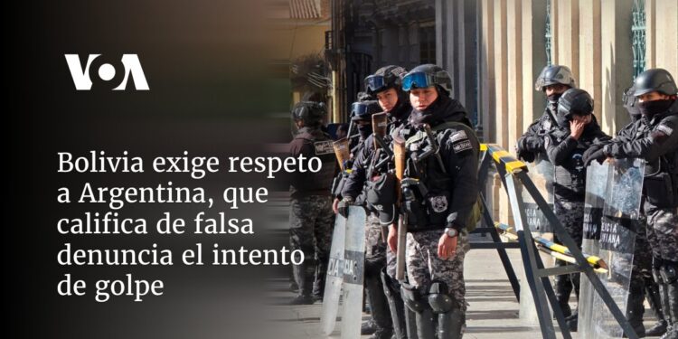 Bolivia exige respeto a Argentina, que califica de falsa denuncia el intento de golpe