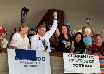 Edmundo González y María Corina Machado le hablaron a la juventud venezolana desde la UCV