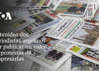 Detenidos dos periodistas argelinos por publicar un video de protestas de empresarias