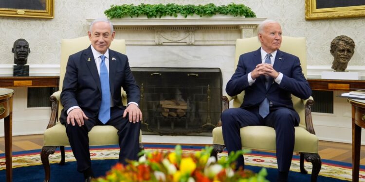Biden recibe a Netanyahu en la Casa Blanca; conversan sobre la guerra en Gaza