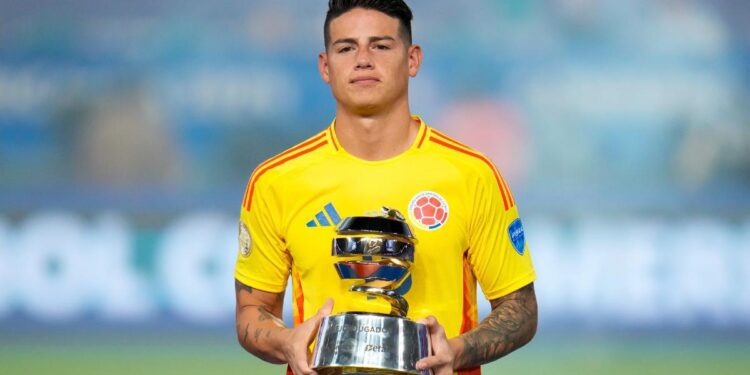James Rodríguez, elegido como el mejor jugador de la Copa América 2024