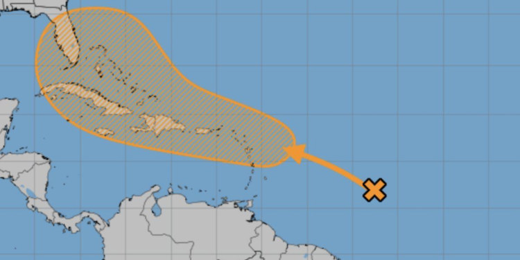 Perturbación tropical en el Atlántico rumbo al Caribe podría convertirse en ciclón