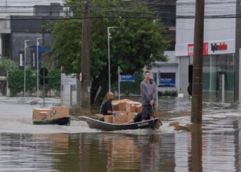 Investigadores brasileños descubren un fósil de dinosaurio tras fuertes lluvias en Rio Grande do Sul