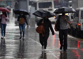 Inameh prevé lluvias con actividad eléctrica en algunas zonas del país este martes