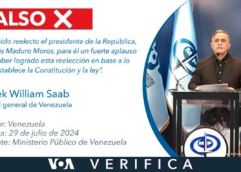 Falso que Nicolás Maduro logró la reelección basado en la Constitución y la ley como dijo el fiscal Tarek William