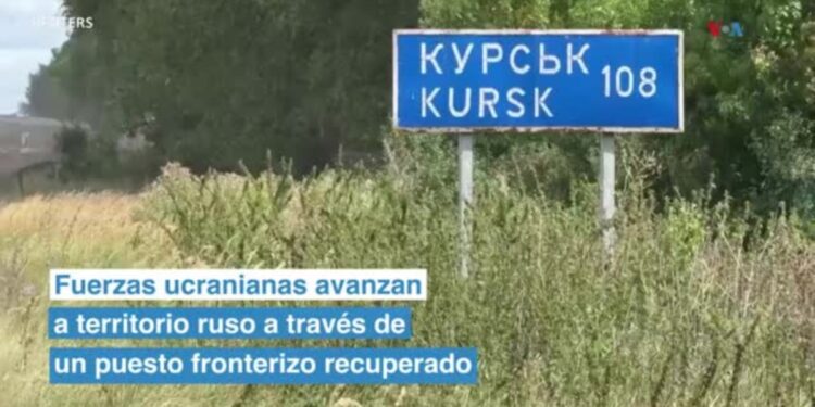 Fuerzas ucranianas avanzan a territorio ruso a través de un puesto fronterizo recuperado