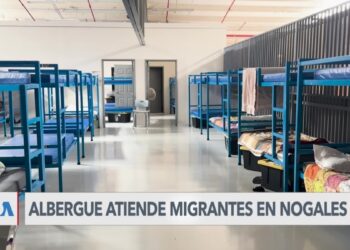 Centro de atención a migrantes en Nogales, un oasis en el desierto