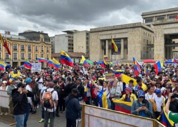 Venezolanos en Colombia se manifiestan «en contra del fraude electoral»