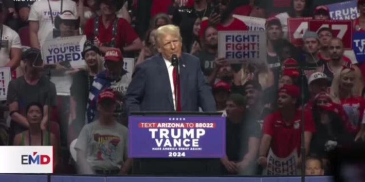 Trump considera si debatir con Harris el 10 de septiembre