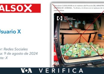 Es falso que el Ministro de Defensa ucraniano fue detenido con 5 millones de euros en su vehículo