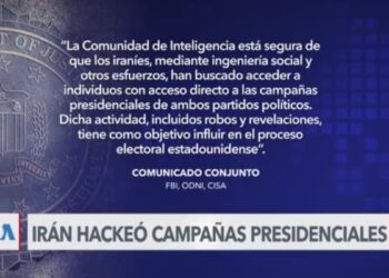 FBI confirma intento de intromisión iraní en elecciones de EEUU