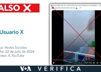 Este video no muestra la explosión de una “lancha pirata”: es un dron USV