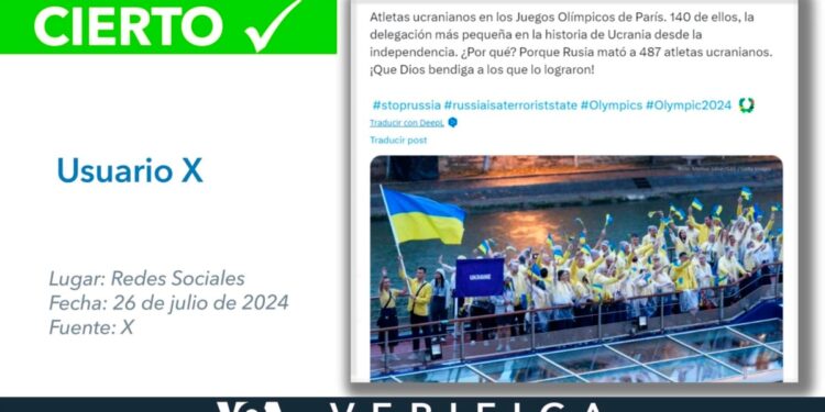 Es cierto que la delegación ucraniana que participó de los JJ.OO de verano de París es la más pequeña desde la independencia