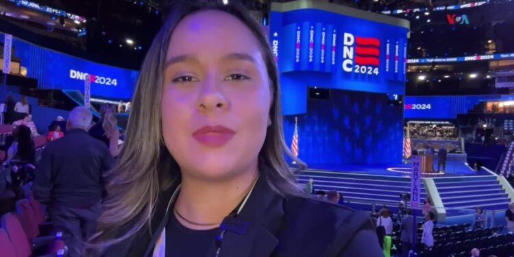 Un tour por el escenario de la Convención Demócrata 2024