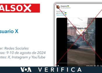 fue grabado en Kiev y circula desde mayo de 2023