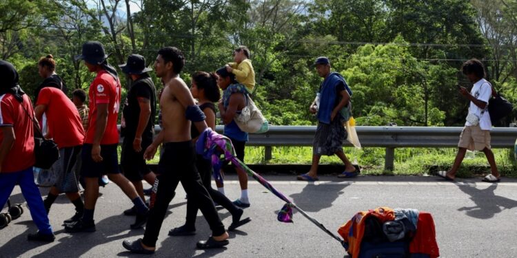 Gobierno de México informa la disminución de flujos migratorios en más del 70%.