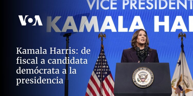 de fiscal a candidata demócrata a la presidencia